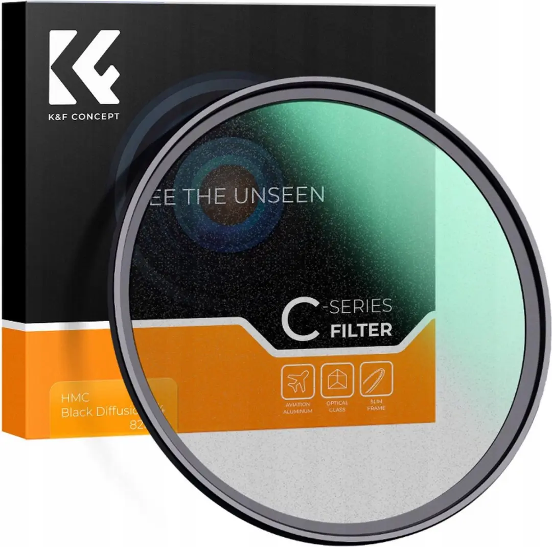 K&F Concept 58mm Black Mist Diffusion 1/4 Nano-C HMC Filter