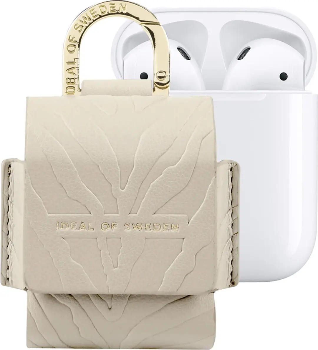 iDeal of Sweden Flo Hoesje AirPods 1/2 - Zebra - Ecru - ID8646 - afbeelding 6 van 6