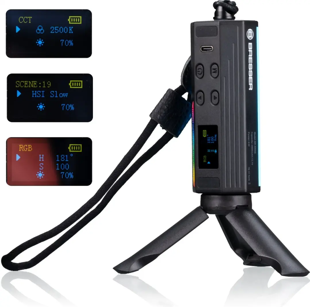 Bresser BR-6RGB Mini RGB LED-Lamp - RGB