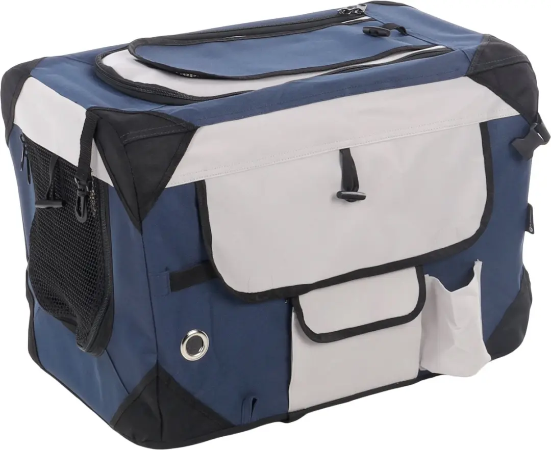 Flamingo Geronimo XS Hondenbench Blauw - 49,5x35x35cm