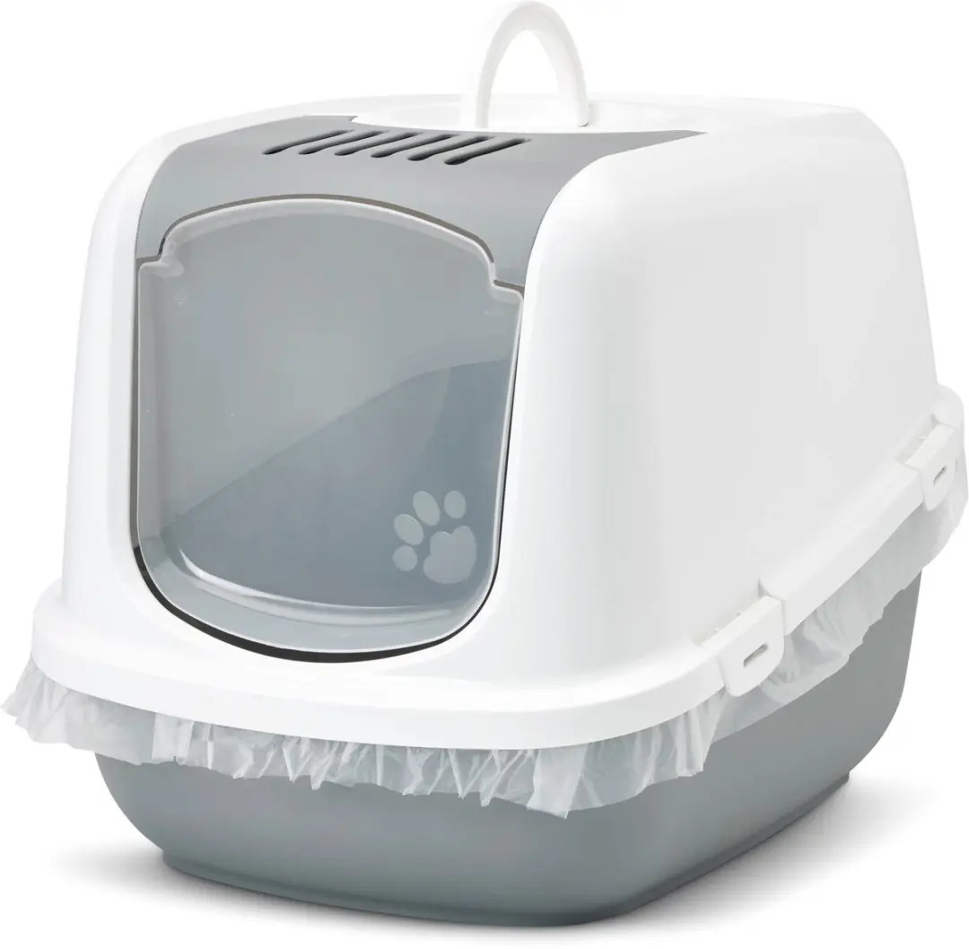 Savic Nestor Jumbo Kattenbak XL - 66,5x48,5x46,5cm - Grijs/Wit