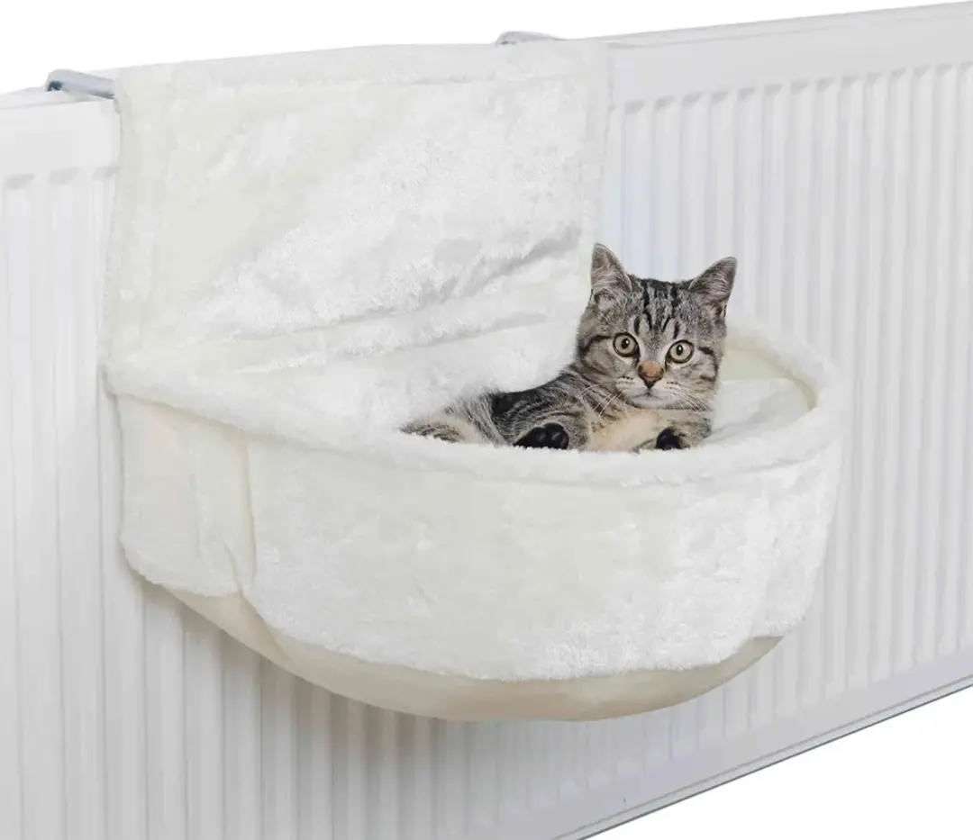 Trixie Radiatorhangmat Relax Pluche Wit 45x13x33cm