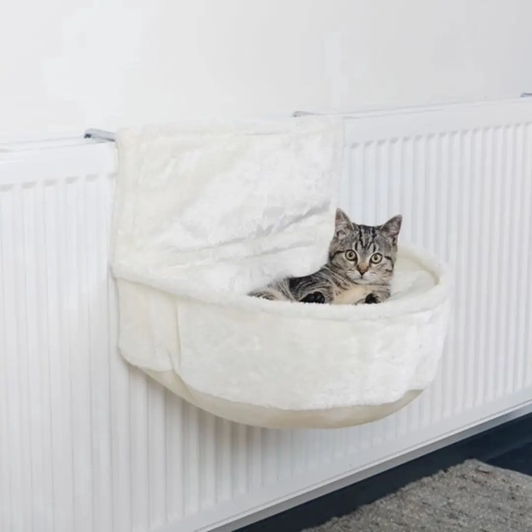 Trixie Radiatorhangmat Relax Pluche Wit 45x13x33cm