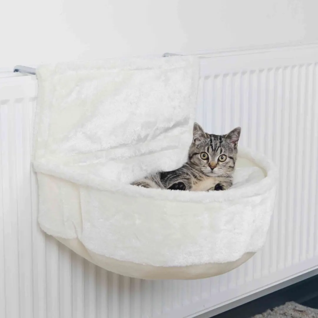 Trixie Radiatorhangmat Relax Pluche Wit 45x13x33cm