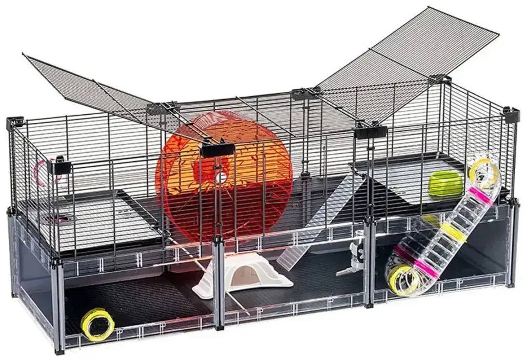 Ferplast Multipla Hamsterkooi Large - 107,5x37,5x42cm - 2 verdiepingen