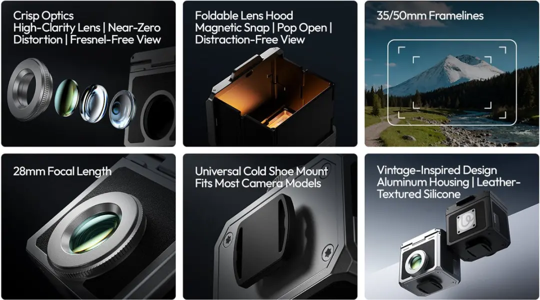 Ulanzi VF01 Pop-Up Waist-Level Viewfinder