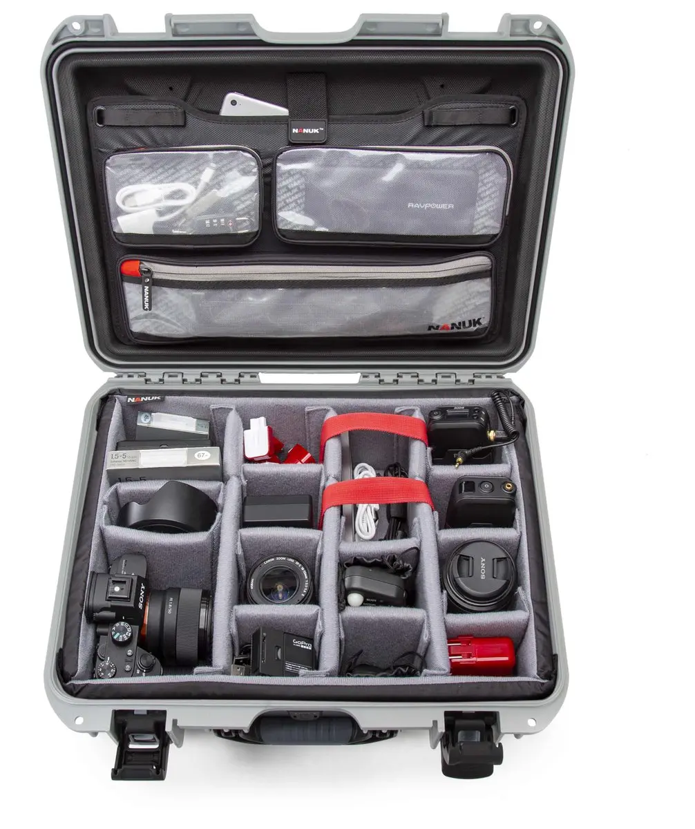 Nanuk 930 Pro Photo Kit Koffer - Silver