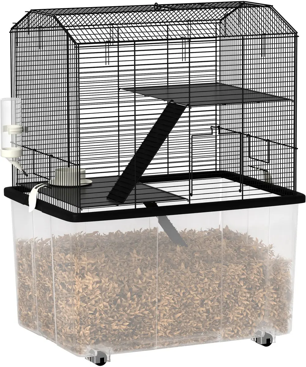 Pawhut Hamsterkooi 57x43x74cm