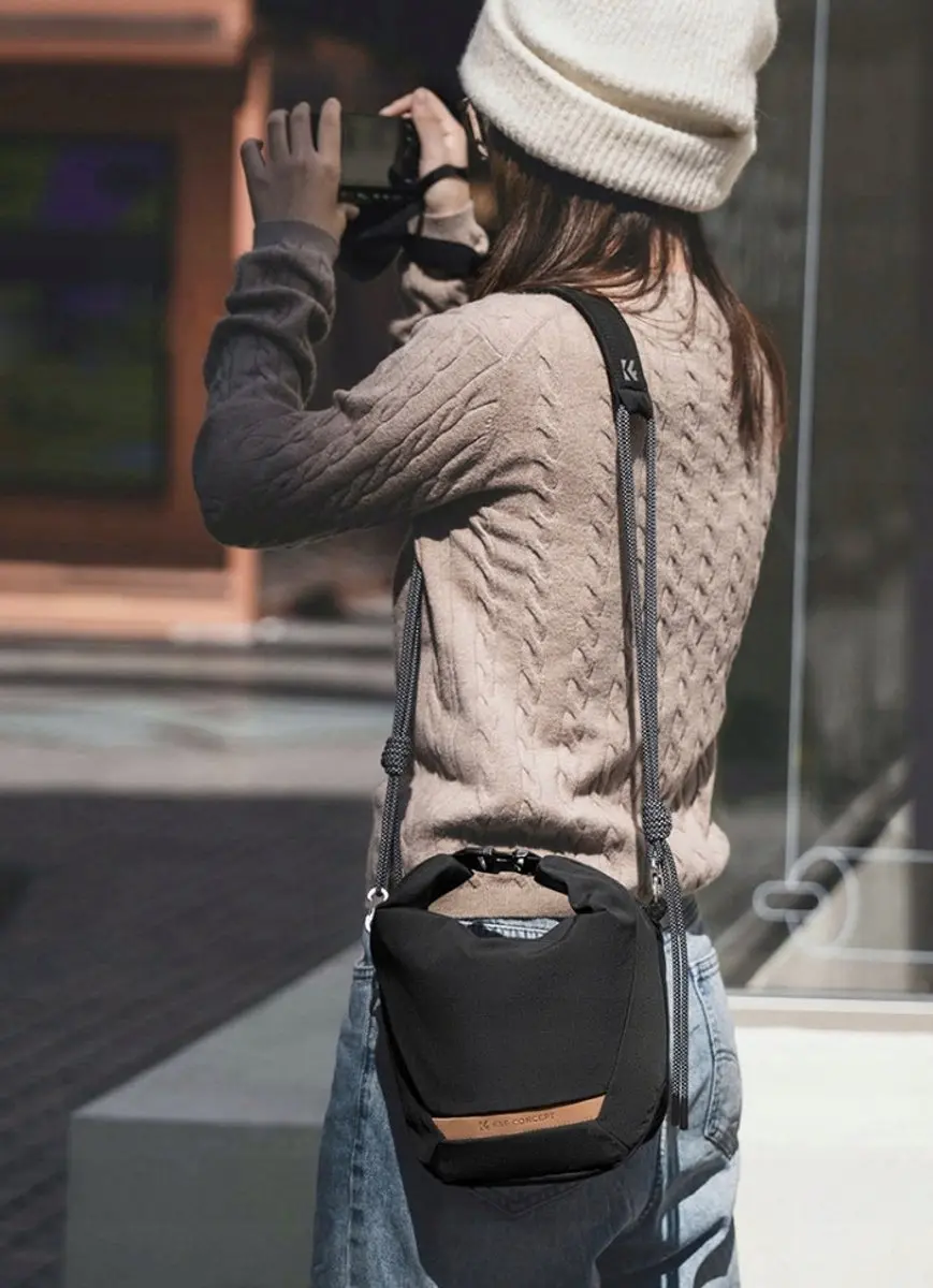 K&F Concept Sling Camera Tas 5L - Zwart