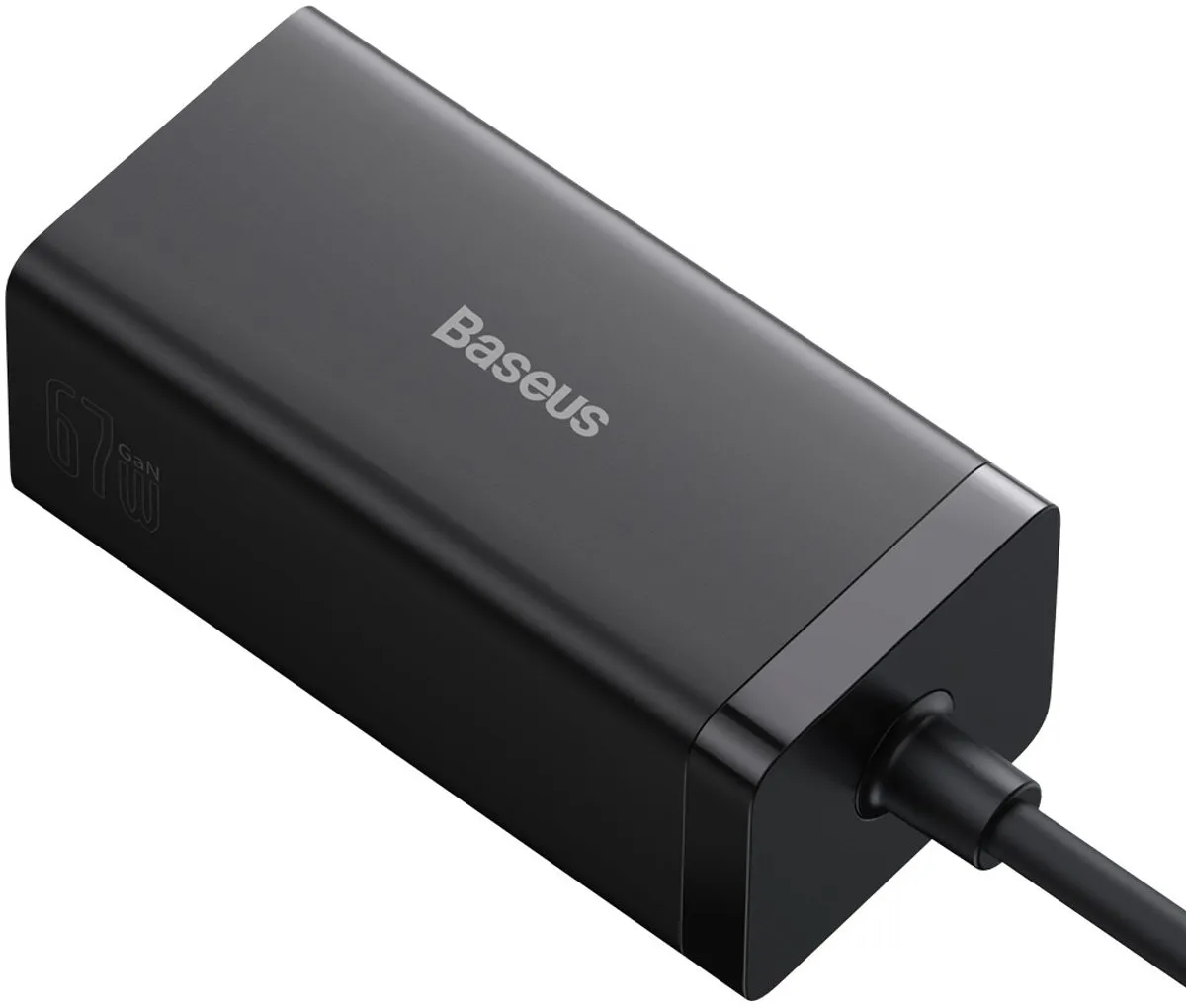 Baseus CCGP110201 Oplader 67W - 3x USB - Zwart