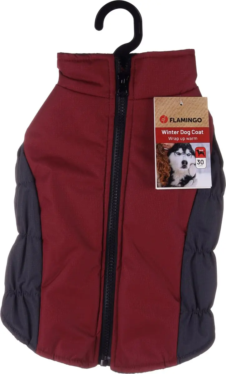 Flamingo Lima Winterjas Honden Bordeaux 30cm