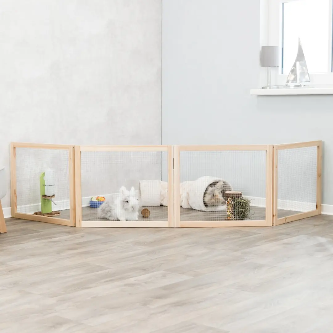 Trixie Indoor Ren 4 Panelen Hout - 60-240x50cm
