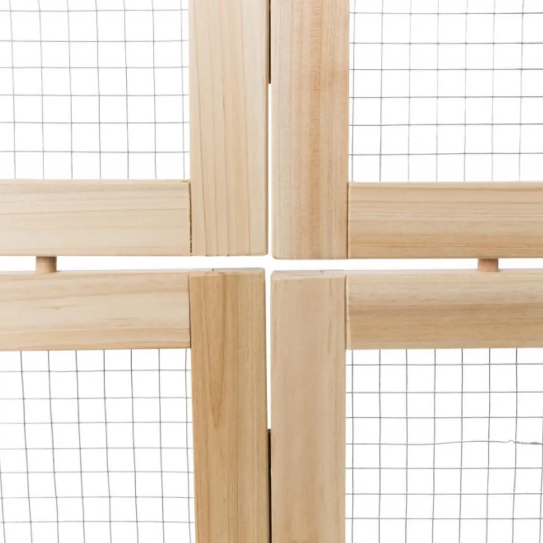 Trixie Indoor Ren 4 Panelen Hout - 60-240x50cm