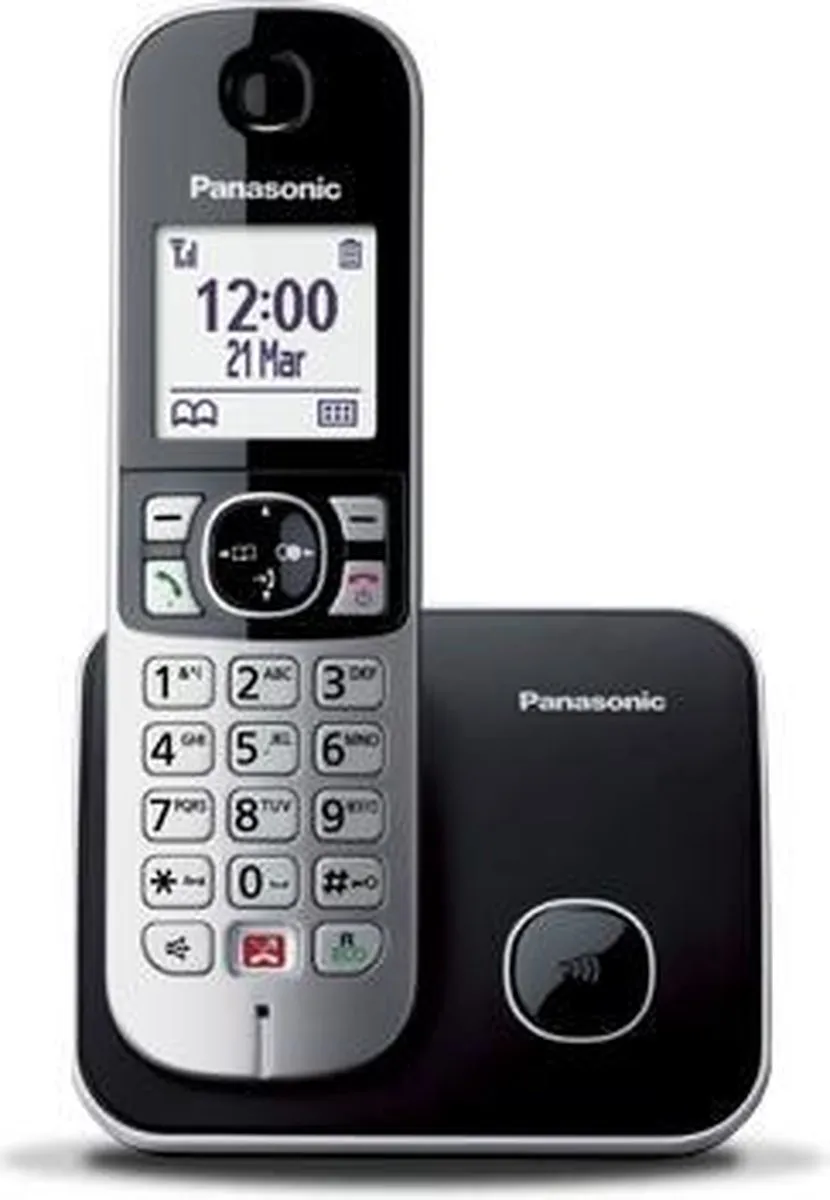 Panasonic KX-TG6851JTB DECT Telefoon - 2 Handsets - Zwart/Grijs - afbeelding 2 van 2