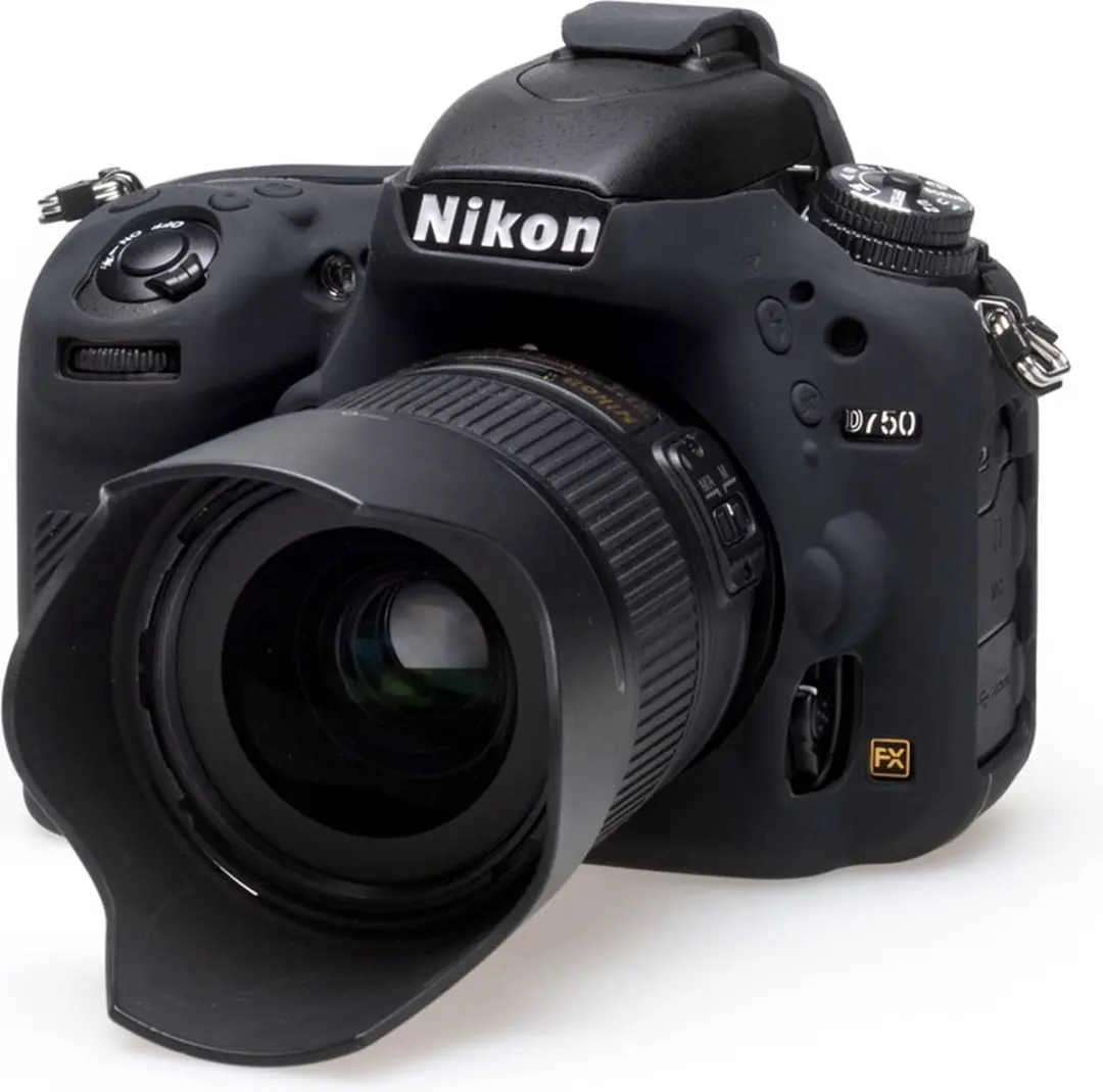 EasyCover Silicone Hoesje Nikon D750 - Zwart