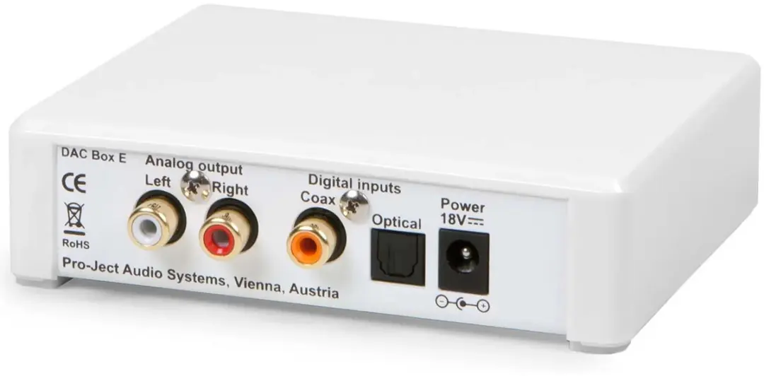 Pro-Ject DAC Box E Digitaal Analoog Converter - Wit