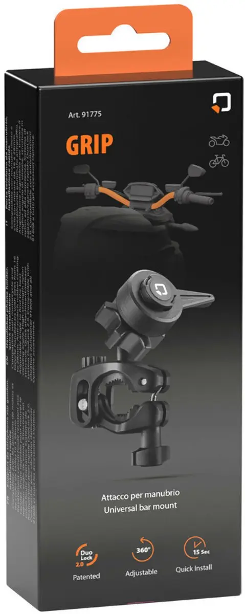 Lampa Grip Stuurtelefoonhouder - Zwart
