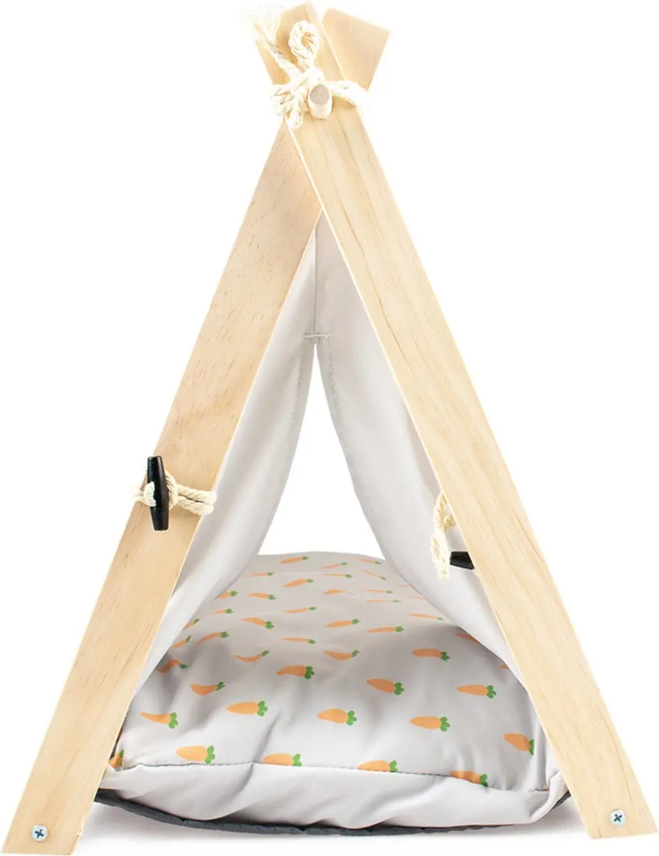 Duvo+ Carrot Tipi Slaapplaats 41x35x43.5cm - Meerkleurig