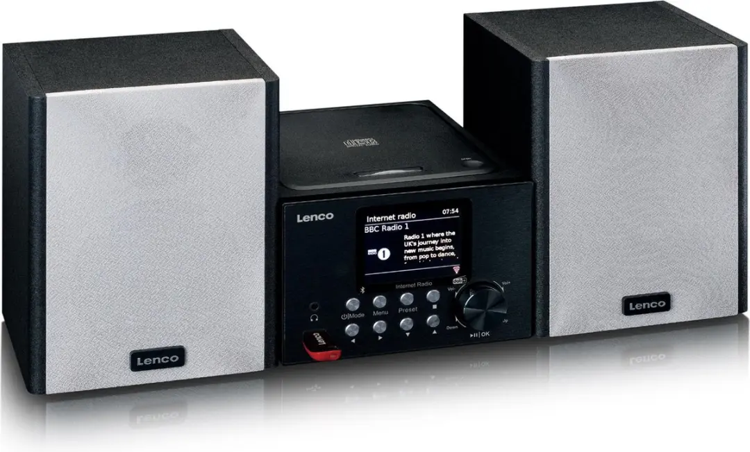 Lenco MC-250 Stereoset - 24W - DAB/Bluetooth - Zwart