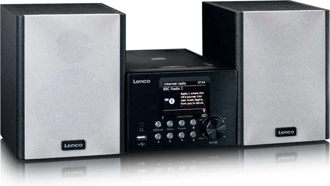 Lenco MC-250 Stereoset - 24W - DAB/Bluetooth - Zwart - afbeelding 6 van 6
