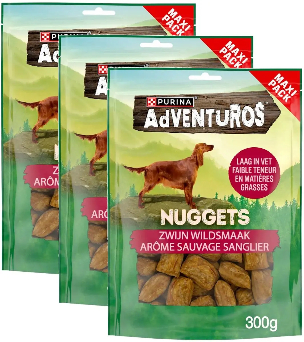 Purina Adventuros Nuggets Wild Zwijn Hondensnacks