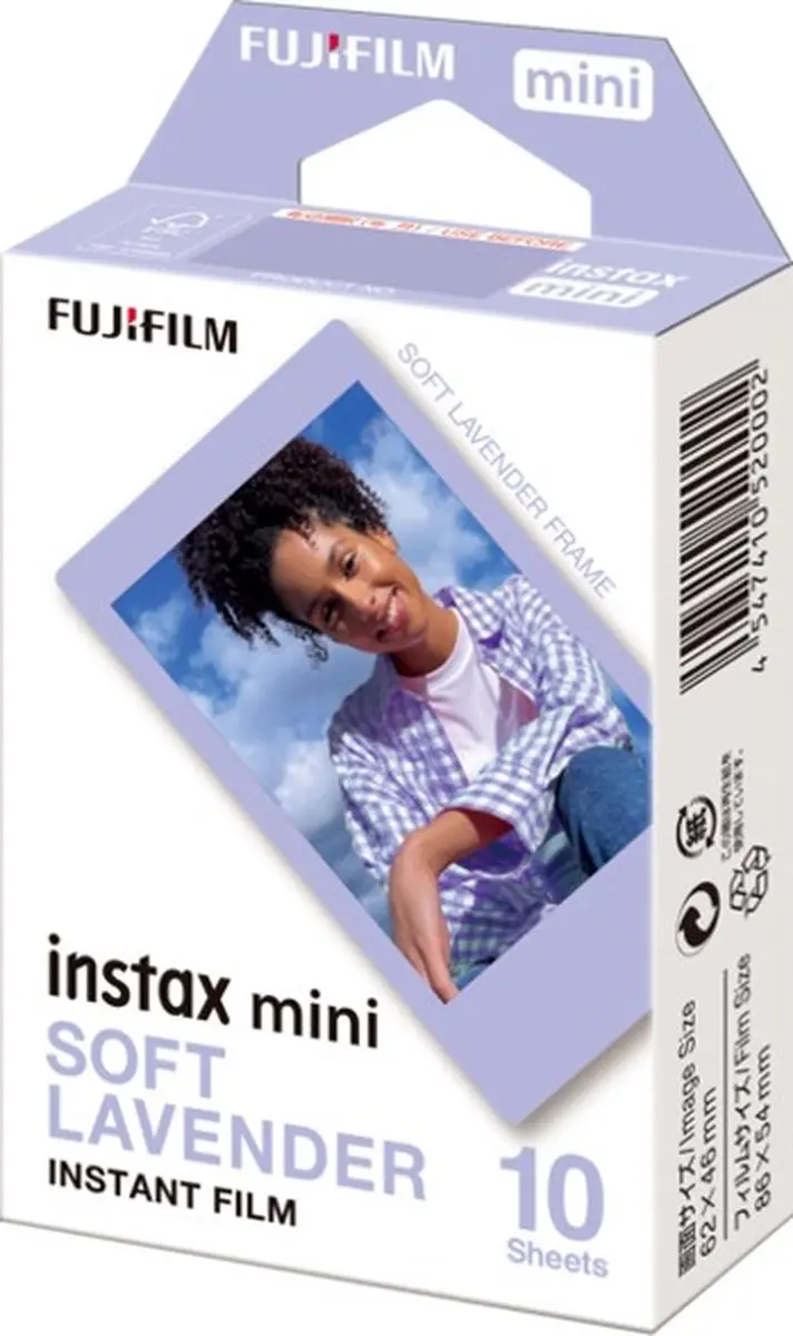 FUJIFILM instax Mini Film Soft Lavendel - 10 Stuks