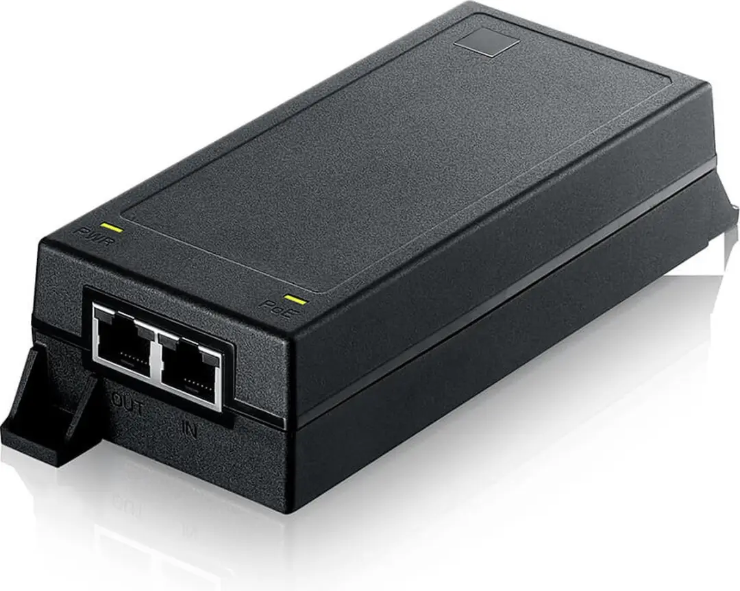 Zyxel POE12-60W-EU0101F PoE-Voeding - 60W - 2x LAN - Zwart