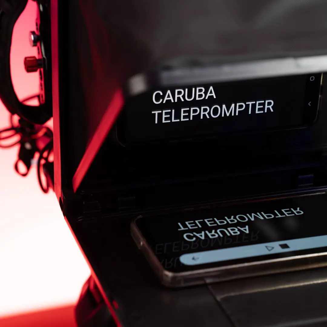 Caruba Teleprompter Smartphone/Tablet - 25cm - Zwart - afbeelding 6 van 6