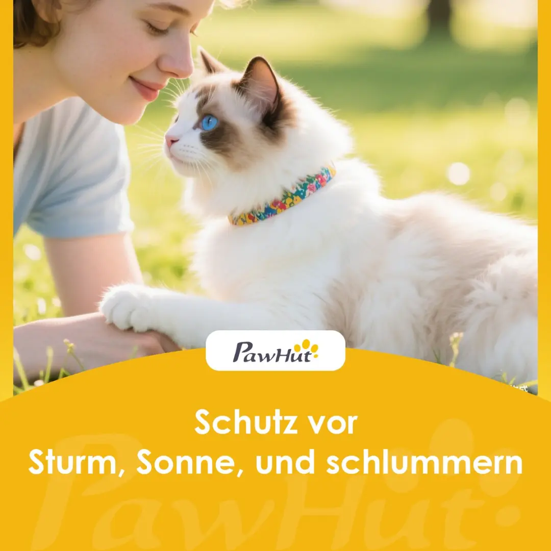 Pawhut Kattenhuis Sparrenhout PS-101L - 72,5x81cm - Grijs