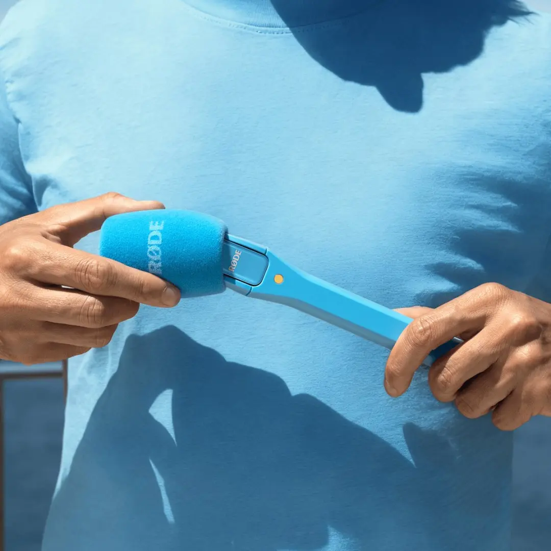 RØDE Interview Micro Handadapter - Blauw
