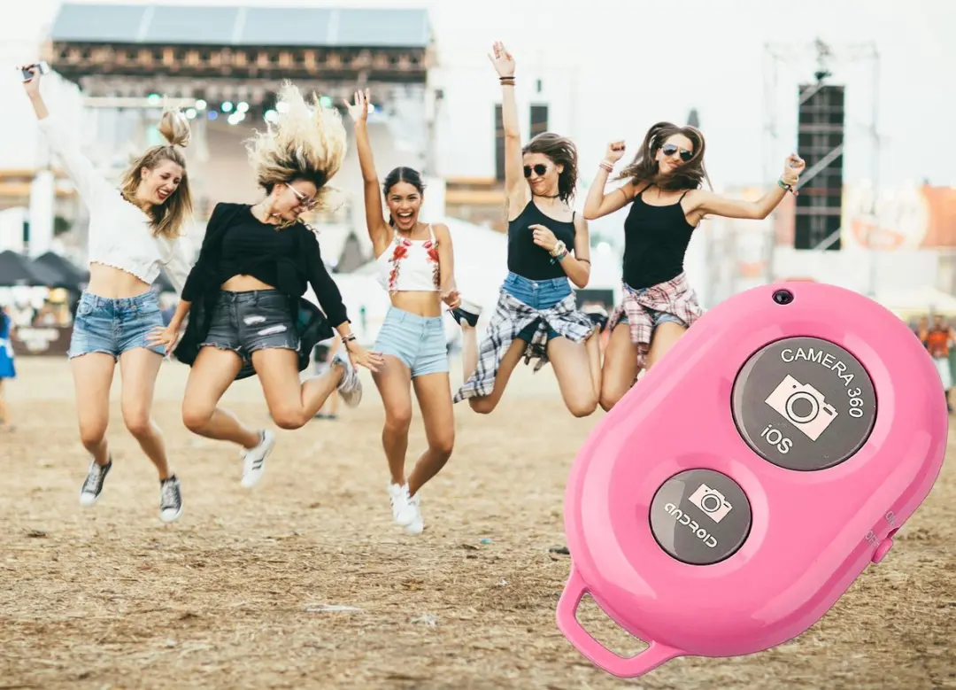 MOJOGEAR MG-02-PINK Bluetooth Afstandsbediening Smartphone Camera - Roze
