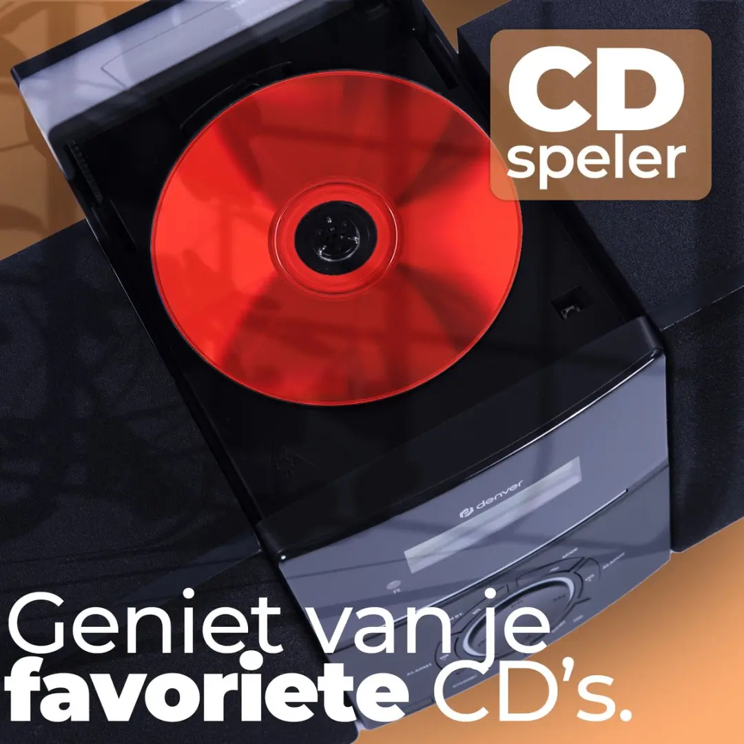Denver MCA240 Wekkerradio CD-speler - 40W - Zwart - afbeelding 6 van 6