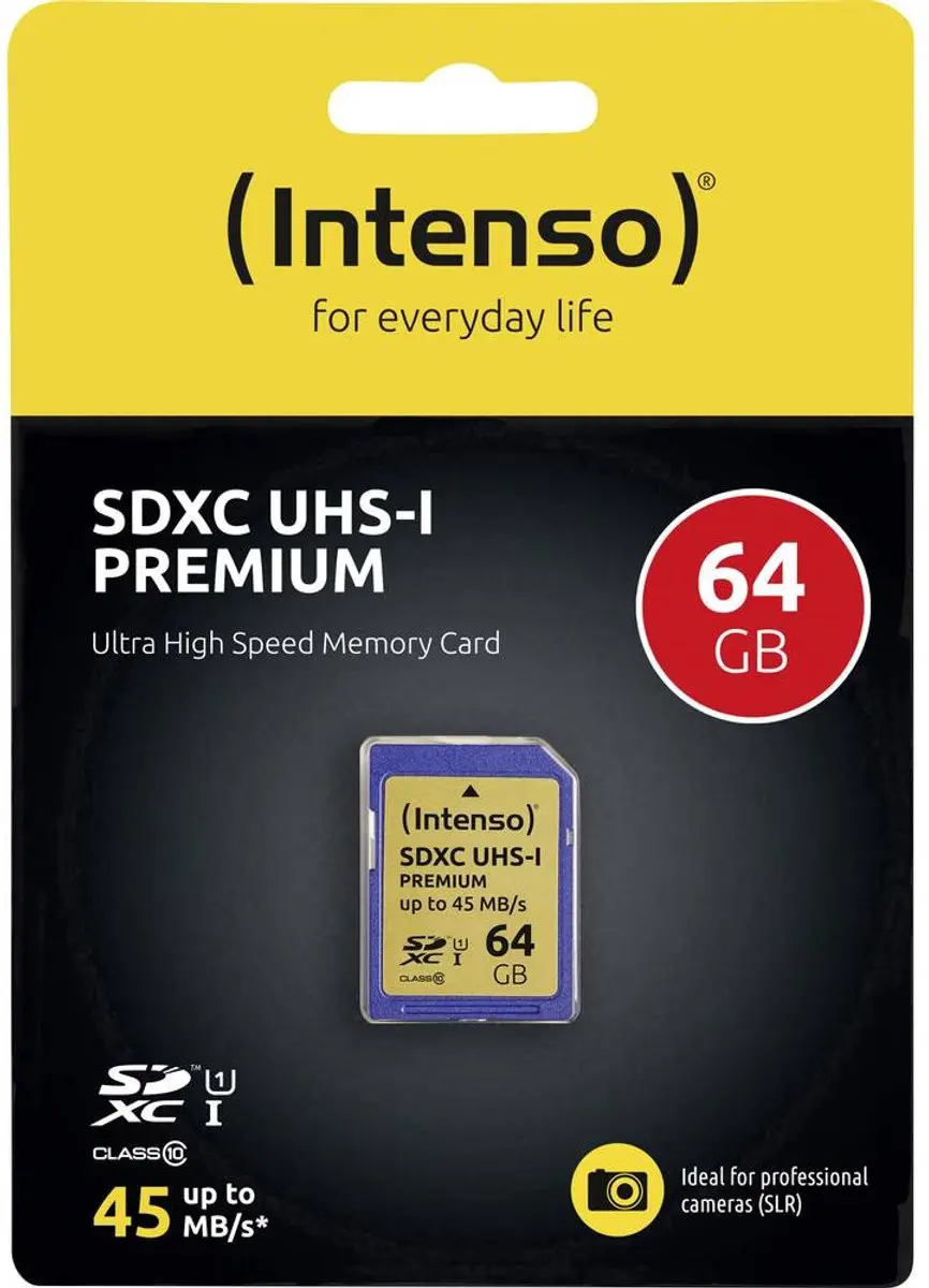 Intenso SDXC UHS-I Premium 64GB Class 10 - 3421490