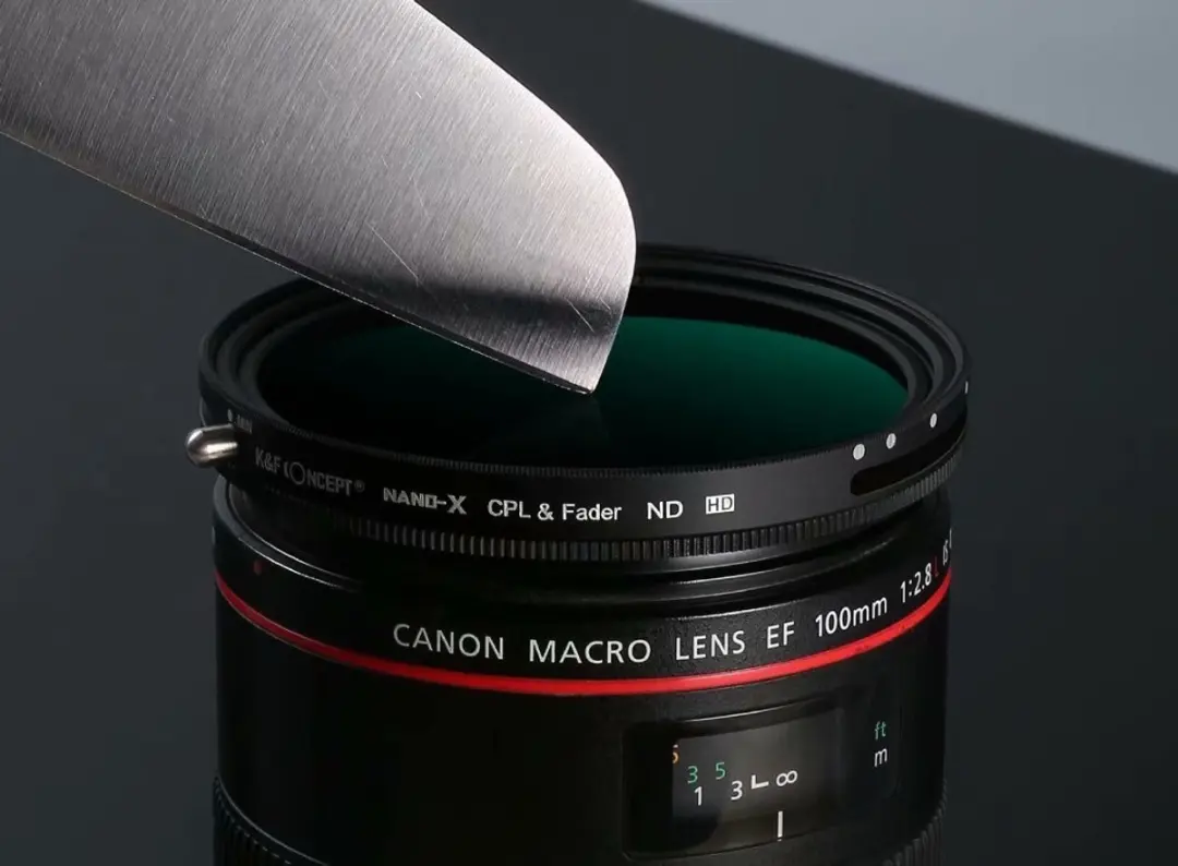 K&F Concept CPL ND2-32 Nano-X MRC HD 72mm - 2-in-1 Filter - Groen/Zwart/Grijs