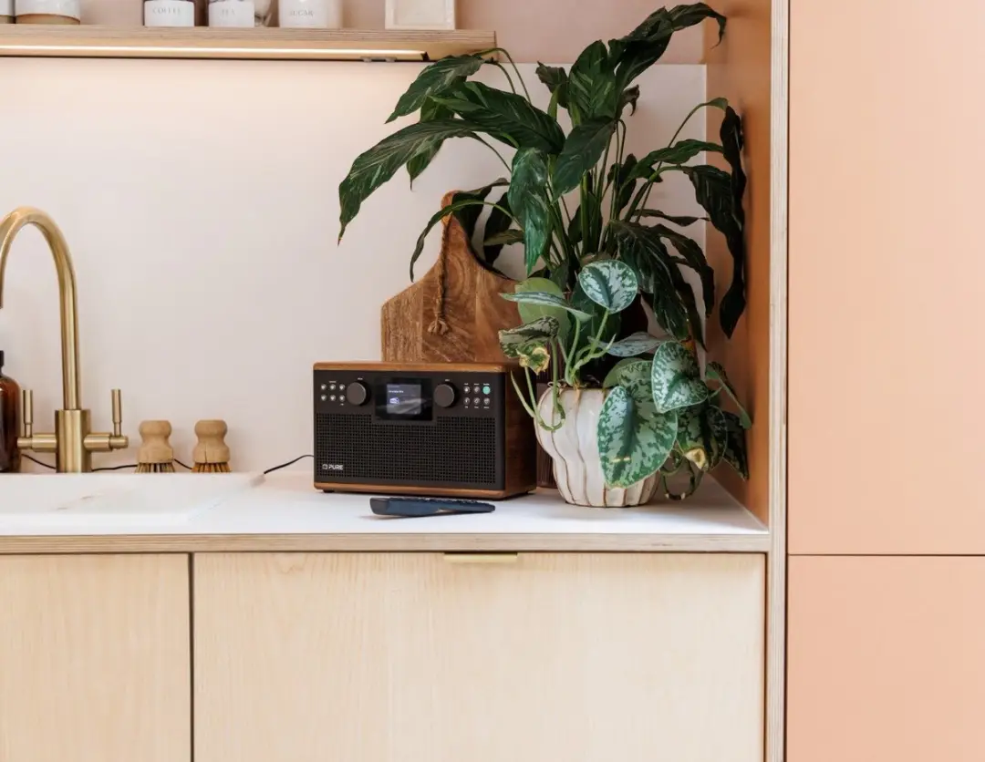 Pure Classic H6 Digitaal Radio - 30W - Koffiebruin/Walnoot