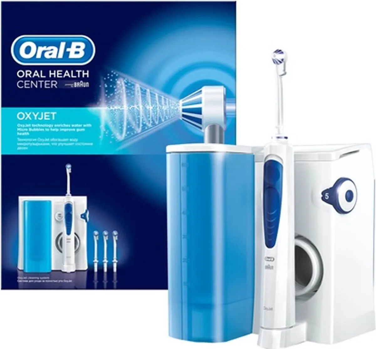 Oral-B OxyJet Waterflosser 80272556 - 5 standen - Blauw/Wit