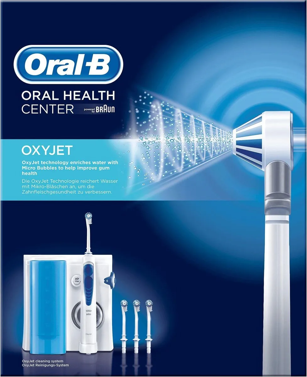 Oral-B OxyJet Waterflosser 80272556 - 5 standen - Blauw/Wit