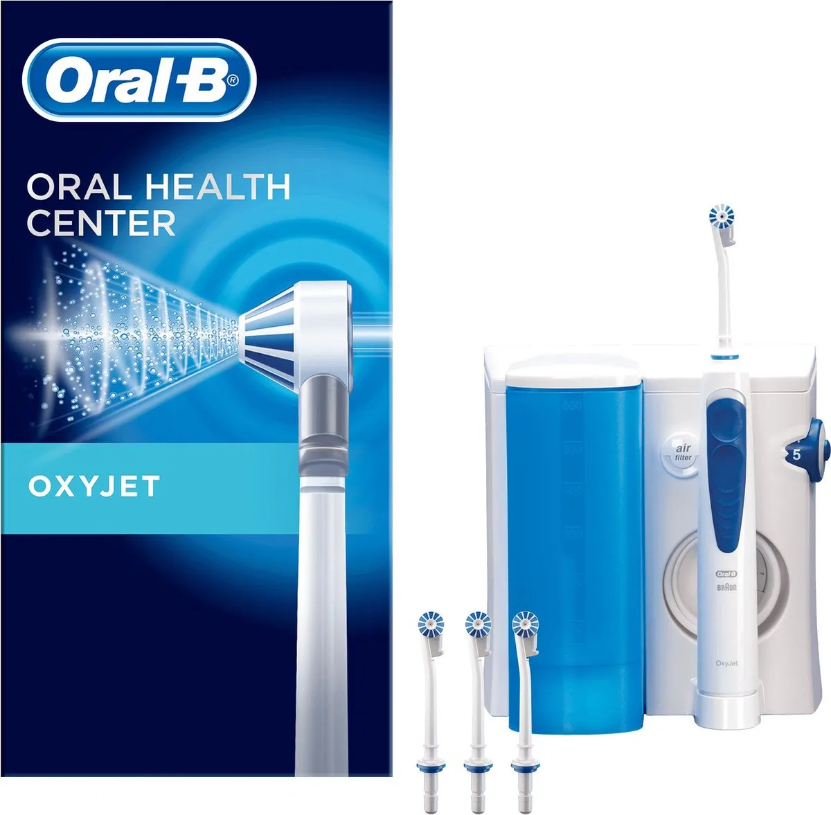 Oral-B OxyJet Waterflosser 80272556 - 5 standen - Blauw/Wit