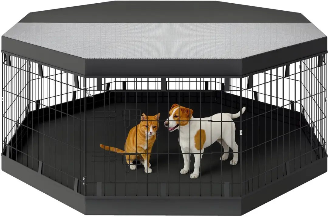 Pawhut Huisdierenspeelpen 159x159x61cm
