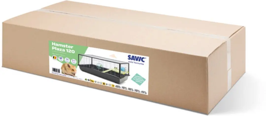 Savic Plaza 120 Hamsterkooi 118x64.5x52cm - Zwart