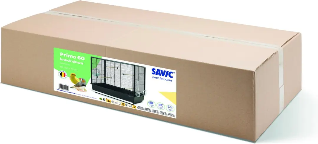 Savic Vogelkooi Primo GROOT 80x50x70cm - Zwart