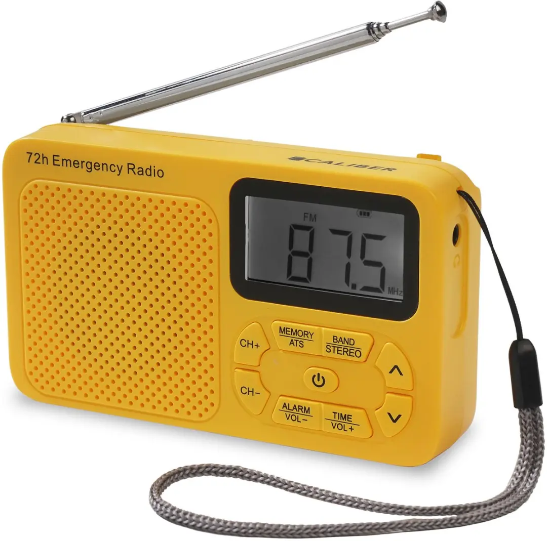 Caliber HPG320Y Draagbare Noodradio - Geel - AM/FM