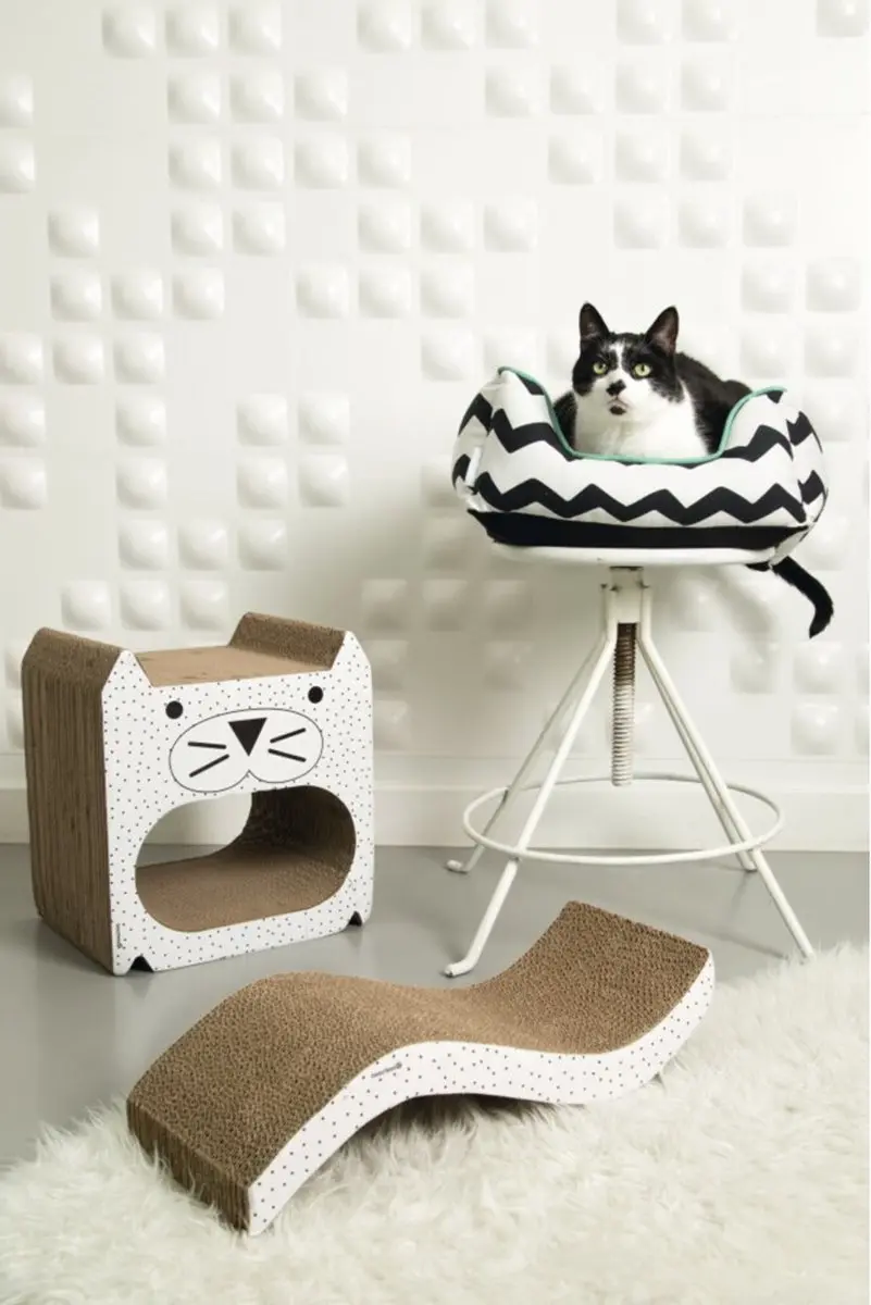 Beeztees Kartonnen Krabplank Wiva - 52x21x10cm