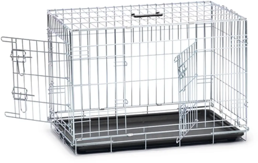 Beeztees Hondenbench M - 81x55,5x61,5cm - Zilver