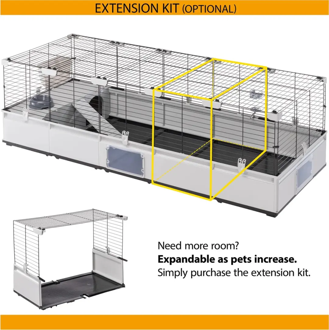 Ferplast Modular 1 Knaagdierkooi - Grijs/Zwart