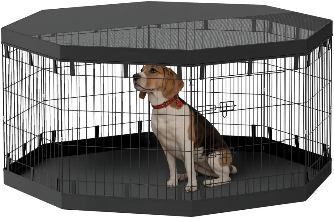 Pawhut Puppyren voor Honden 159x159x76cm