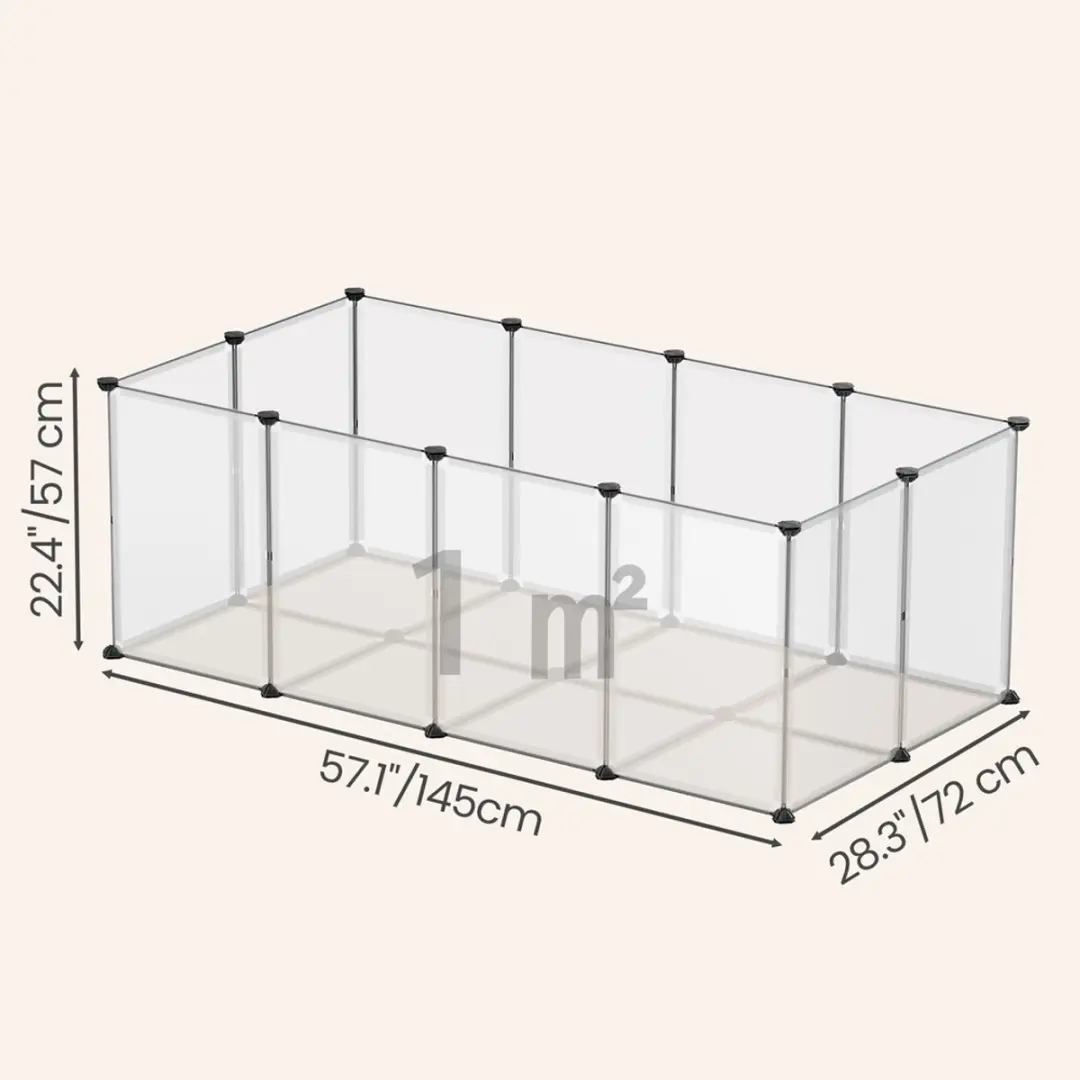 Songmics Hondenren Puppyren Kunststof - 27 Stuks