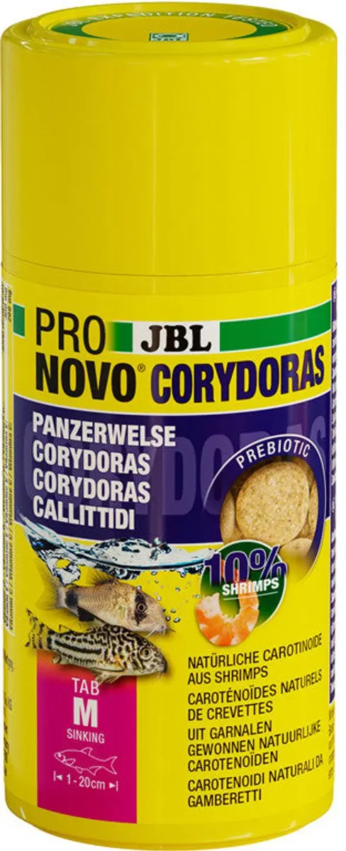JBL ProNovo Corydoras Tab M 100ml - Geel
