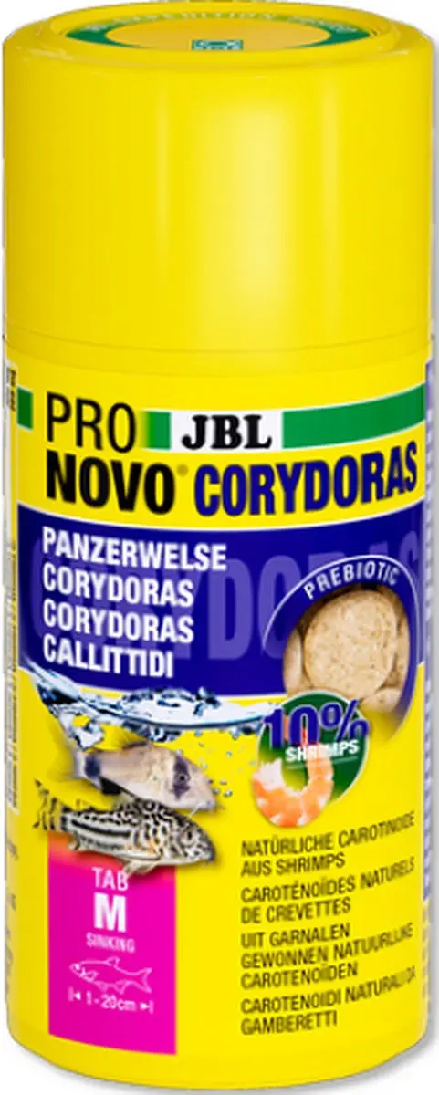 JBL ProNovo Corydoras Tab M 100ml - Geel