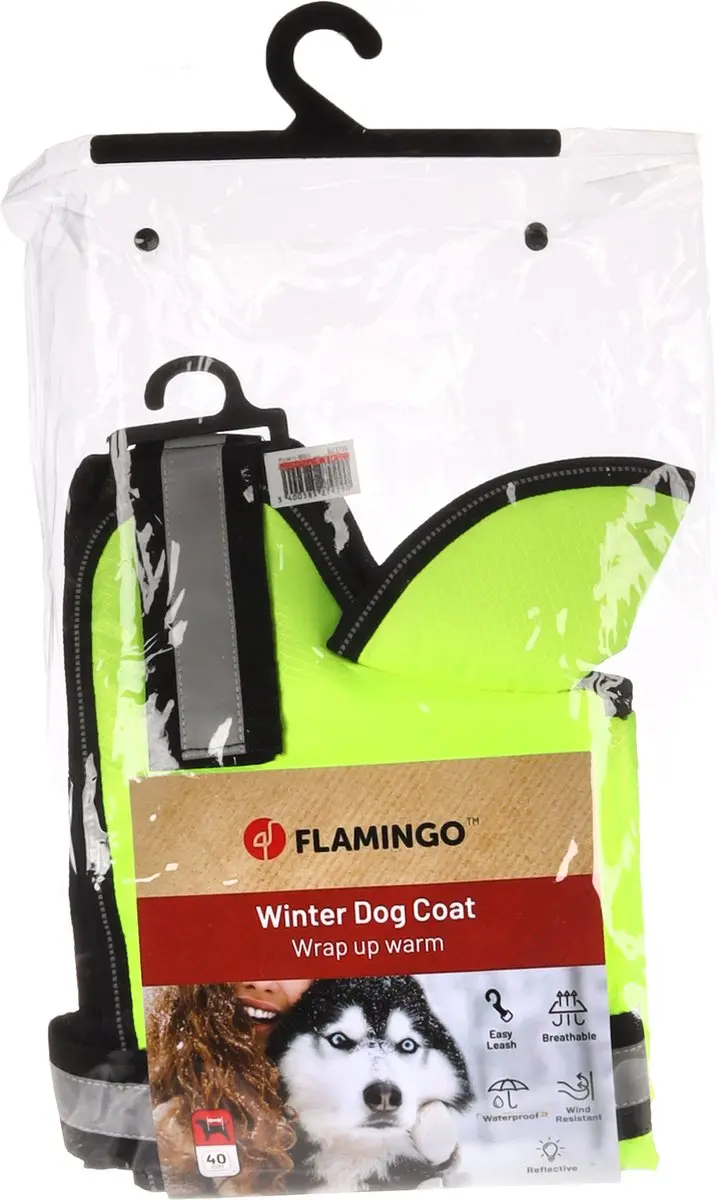Flamingo Winterjas Eisbär - Maat S - Fluogeel - afbeelding 6 van 6